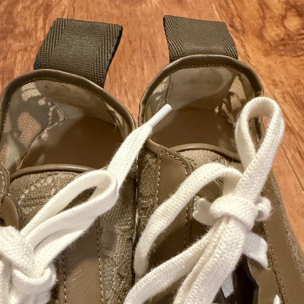 CHLOE | LAUREN lace scallop Sneakers in Dark Greige | SIZE 39 - Picture 14 of 14